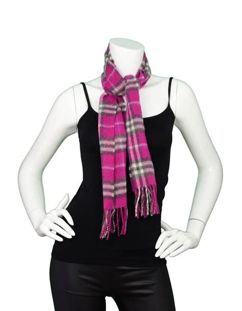 burberry scarf cashmere pink|burberry pink plaid cashmere scarf.